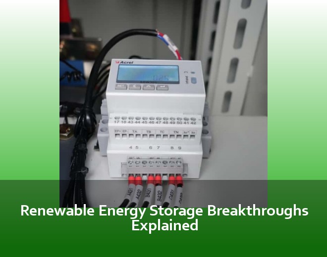 Renewable Energy Storage Breakthroughs Explained